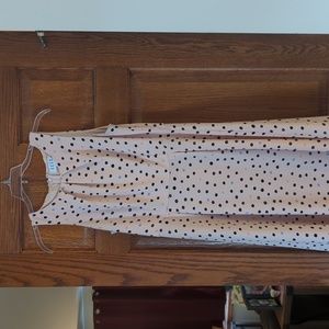 Beautiful Peachy Pink Polka Dot Dress